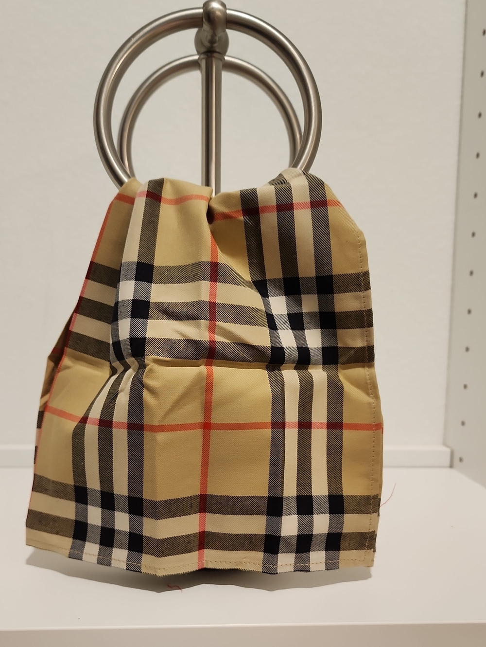 Burberry Check Hanki— 100% Cotton. New in original packaging. 16" Square